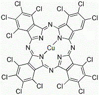 CAS 登录号：31235-28-6， [1,2,3,4,8,9,10,11,15,16,17,18,22,23,24-十五氯酞菁]铜