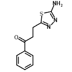 CAS 登录号：312525-85-2， 3-(5-氨基-1,3,4-噻二唑-2-基)-1-苯基-1-丙酮