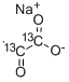 结构式 CAS# 312623-97-5, 丙酮酸-1,2-13C2 钠盐