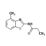 CAS 登录号：313251-71-7， N-(4-甲基-1,3-苯并噻唑-2-基)丙酰胺