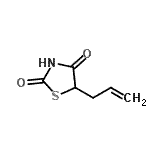 CAS 登录号：313271-23-7， 5-烯丙基-1,3-噻唑烷-2,4-二酮