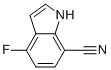 结构式 CAS# 313337-33-6, 4-氟-1H-吲哚-7-甲腈