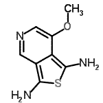 CAS 登录号：314033-46-0， 7-甲氧基噻吩并[3,4-c]吡啶-1,3-二胺