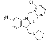 CAS#: 315203-39-5， 1-(2,6-Dichlorobenzyl)-3-(1-Pyrrolidinylmethyl)-1H-Indazol-6-Amine