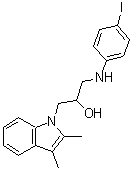 CAS#: 315248-20-5， 1-(2,3-Dimethyl-1H-Indol-1-Yl)-3-[(4-Iodophenyl)Amino]-2-Propanol