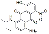 CAS 登录号：31715-42-1， 1-氨基-4-(丁烷-2-基氨基)-5-羟基-8-硝基蒽-9,10-二酮