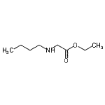 结构式 CAS# 3182-83-0, 乙基N-丁基甘氨酸酯
