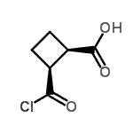 CAS#: 31838-29-6， (1R,2S)-2-(Chlorocarbonyl)Cyclobutanecarboxylic Acid