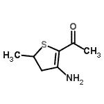 CAS 登录号：31890-88-7， 1-(3-氨基-5-甲基-4,5-二氢-2-噻吩基)乙酮