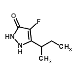 CAS 登录号：319459-72-8， 5-仲-丁基-4-氟-1,2-二氢-3H-吡唑-3-酮