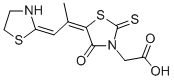 CAS 登录号：32046-64-3， 2-[(5Z)-4-氧代-2-硫代-5-[(1E)-1-(1,3-噻唑烷-2-亚基)丙-2-亚基]-1,3-噻唑烷-3-基]乙酸