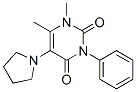 CAS 登录号：32150-73-5， 1,6-二甲基-3-苯基-5-吡咯烷-1-基嘧啶-2,4-二酮