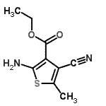 CAS 登录号：321736-08-7， 乙基2-氨基-4-氰基-5-甲基-3-噻吩羧酸酯