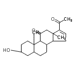 CAS 登录号：32226-03-2， (3alpha,5alpha)-3-羟基孕甾-16-烯-11,20-二酮
