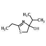 CAS 登录号：32272-42-7， 2-乙基-4-异丙基-4,5-二氢-1,3-噻唑-4-醇