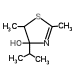 CAS 登录号：32272-46-1， 4-异丙基-2,5-二甲基-4,5-二氢-1,3-噻唑-4-醇