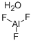 structure of CAS# 32287-65-3, Aluminium Fluoride Hydrate;Aluminum Fluoride Hydrate, Puratronic(R), 99.99% (Metals Basis);Aluminum Fluoride Hydrate, Puratronic, 99.99% (Metals Basis);Aluminum Fluoride Hydrate, Puratronic