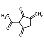 CAS 登录号：323187-99-1， 2-乙酰基-4-亚甲基-1,3-环戊烷二酮