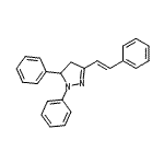 CAS 登录号：325150-61-6， 1,5-二苯基-3-[(E)-2-苯基乙烯基]-4,5-二氢-1H-吡唑