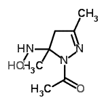 CAS 登录号：325490-37-7， 1-[5-(羟基氨基)-3,5-二甲基-4,5-二氢-1H-吡唑-1-基]乙酮