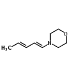 CAS 登录号：32670-15-8， 4-[(1E,3E)-1,3-戊二烯-1-基]吗啉