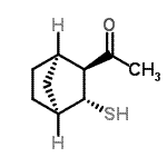 CAS 登录号：326794-69-8， 1-[(1R,2S,3R,4S)-3-硫基双环[2.2.1]庚-2-基]乙酮
