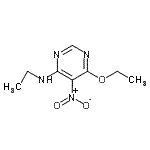 CAS 登录号：326831-45-2， 6-乙氧基-N-乙基-5-硝基-4-嘧啶胺