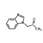 CAS 登录号：328072-68-0， 1-[(甲基亚磺酰)甲基]-1H-苯并咪唑