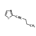 CAS 登录号：329202-25-7， 2-(1-戊炔-1-基)-1,3-噻唑