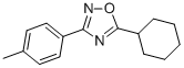 结构式 CAS# 330828-28-9, 5-环己基-3-(对甲苯基)-1,2,4-恶二唑