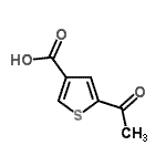 CAS 登录号：33148-86-6， 5-乙酰基-3-噻吩羧酸