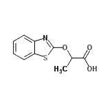 CAS 登录号：331873-02-0， 2-(1,3-苯并噻唑-2-基氧基)丙酸