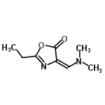 CAS 登录号：332095-77-9， (4E)-4-[(二甲基氨基)亚甲基]-2-乙基-1,3-恶唑-5(4H)-酮