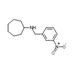 CAS 登录号：332108-56-2， N-(3-硝基苄基)环庚胺