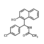 CAS 登录号：332174-65-9， N-[(4-氯苯基)(2-羟基-1-萘基)甲基]乙酰胺