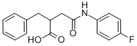 structure of CAS# 332849-44-2, (2S)-4-[(4-Fluorophenyl)Amino]-4-Oxo-2-(Phenylmethyl)Butanoic acid;(2S)-2-(Benzyl)-4-[(4-Fluorophenyl)Amino]-4-Keto-Butyrate;Zinc00203012