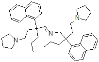 CAS 登录号：33310-54-2， 2-萘-1-基-N-[2-萘-1-基-2-(2-吡咯烷-1-基乙基)戊基]-2-(2-吡咯烷-1-基乙基)戊烷-1-亚胺