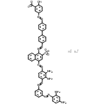CAS 登录号：33363-87-0， 二钠5-({4'-[(4-{[2,3-二氨基-4-({3-[(2,4-二氨基苯基)偶氮]苯基}偶氮)苯基]偶氮}-2-磺酸-1-萘基)偶氮]-4-联苯基}偶氮)-2-羟基苯甲酸酯