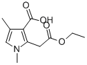 CAS 登录号：33369-46-9， 2-(2-乙氧基-2-氧代乙基)-1,4-二甲基吡咯-3-羧酸