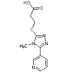 CAS 登录号：333786-74-6， 3-{[4-甲基-5-(3-吡啶基)-4H-1,2,4-三唑-3-基]硫基}丙酸