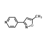 CAS 登录号：33433-77-1， 4-(5-甲基-1,2-恶唑-3-基)吡啶