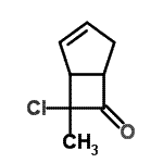 CAS 登录号：33471-78-2， 7-氯-7-甲基双环[3.2.0]庚-2-烯-6-酮