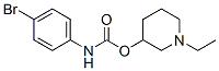 CAS 登录号：33531-52-1， (1-乙基哌啶-3-基)N-(4-溴苯基)氨基甲酸酯
