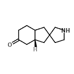 CAS 登录号：335458-42-9， (3aR)-六氢螺[茚-2,3'-吡咯烷]-5(3H)-酮