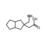 CAS 登录号：335458-68-9， [2-(氨基甲基)八氢-2-戊搭烯基]乙酸