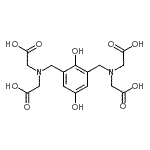 CAS 登录号：33552-26-0， 2,2',2'',2'''-[(2,5-二羟基-1,3-亚苯基)二(甲烯次氮基)]四乙酸