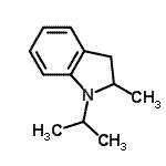 CAS 登录号：33555-44-1， 1-异丙基-2-甲基-吲哚啉