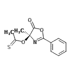 CAS 登录号：33556-40-0， O-[(4S)-4-甲基-5-氧代-2-苯基-4,5-二氢-1,3-恶唑-4-基]硫代乙酸酯