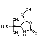 CAS#: 335627-81-1， (4S,5R)-5-Methoxy-4-(2-Methyl-2-Propanyl)-1,3-Oxazolidin-2-One