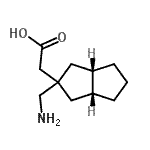 CAS 登录号：335671-51-7， [(3aR,6aS)-2-(氨基甲基)八氢-2-戊搭烯基]乙酸